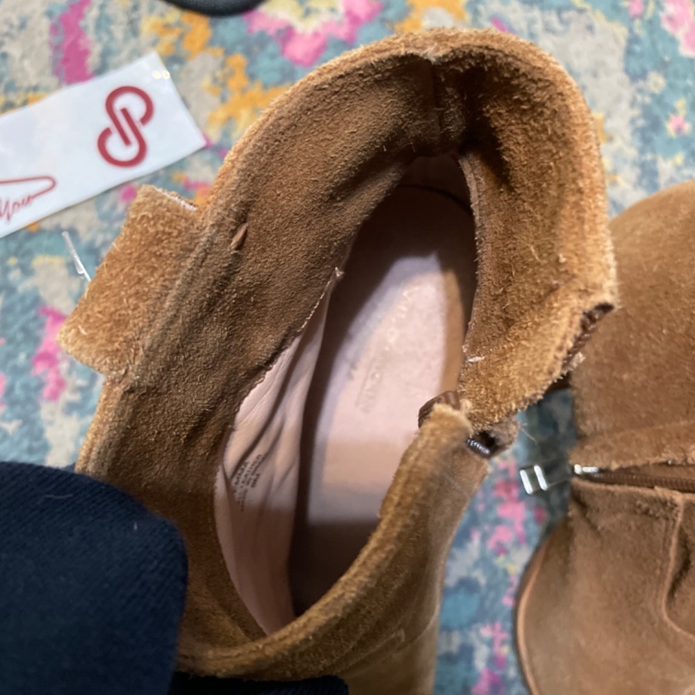 Brown suede fringe western bootie - Picture 9 of 10